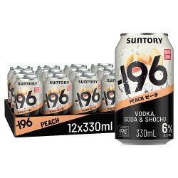-196 Peach Vodka, Soda & Shochu Pre-Mixed Can 330ml