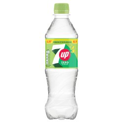 7UP Zero Sugar Free Lemon & Lime Bottle 500ml