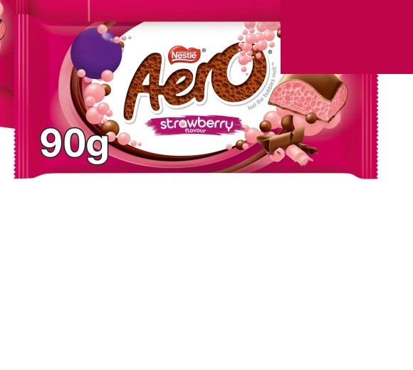 Aero Strawberry Chocolate Sharing Bar 90g