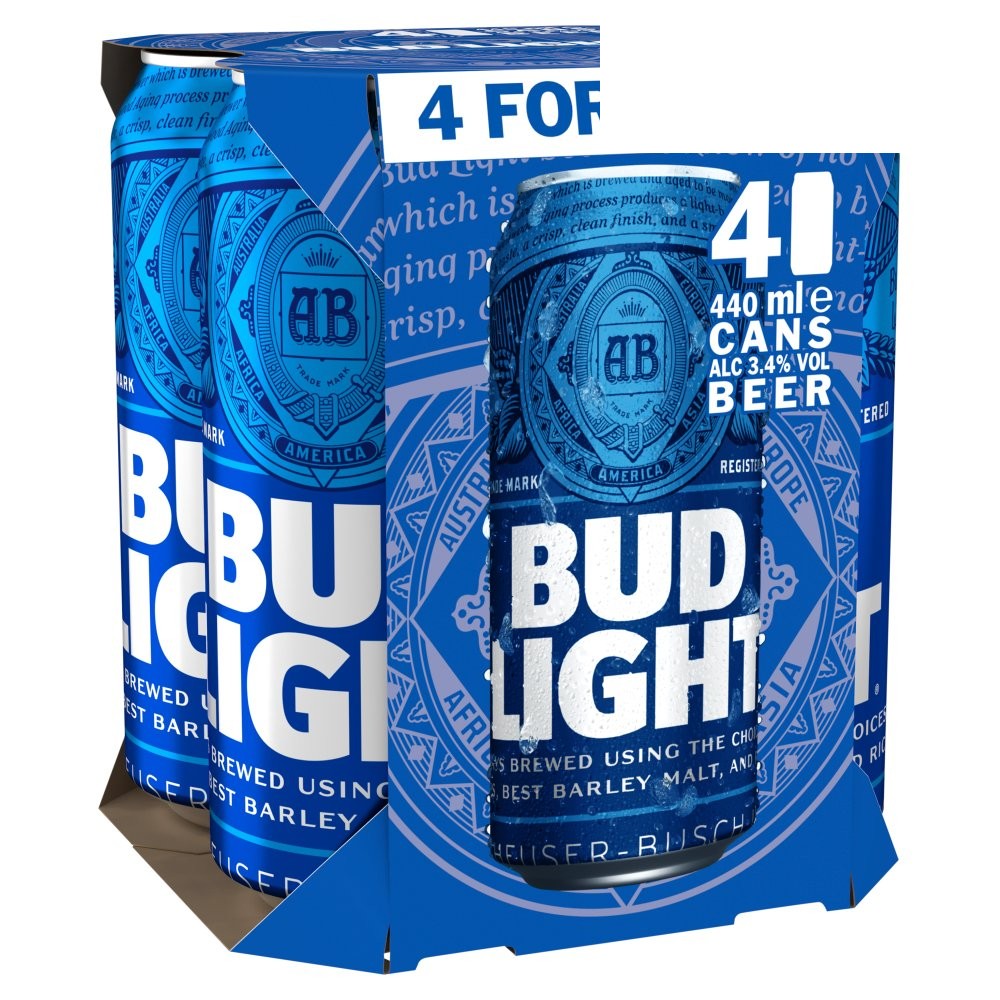 Bud Light Beer 4 x 440ml