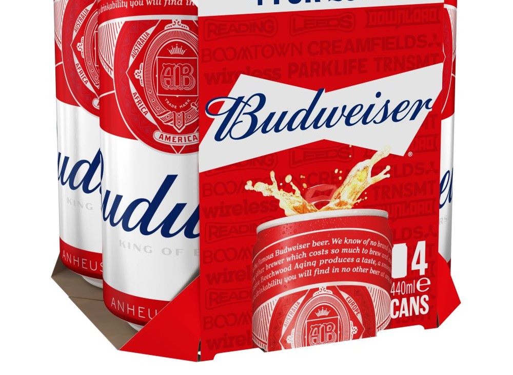 Budweiser Beer 4 x 440ml