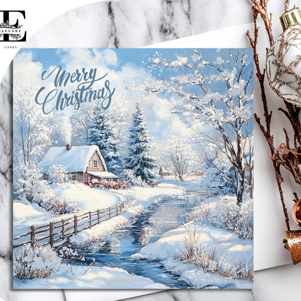 Winter Scene Christmas Card