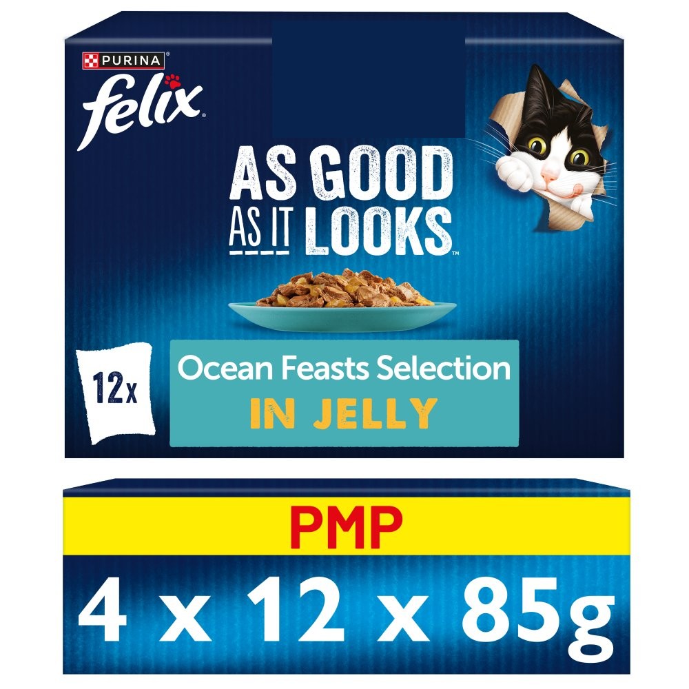 Felix Ocean Feast Selection in Jelly 12 x 100g (1.2kg)