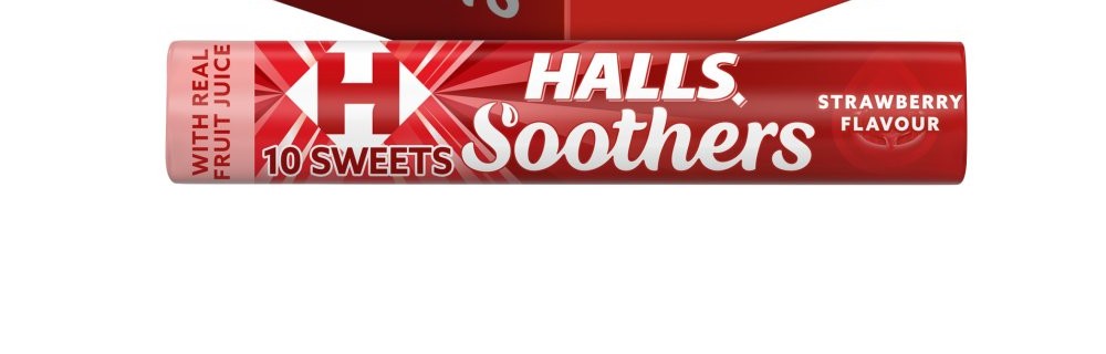 Halls Soothers Strawberry Flavour 45g