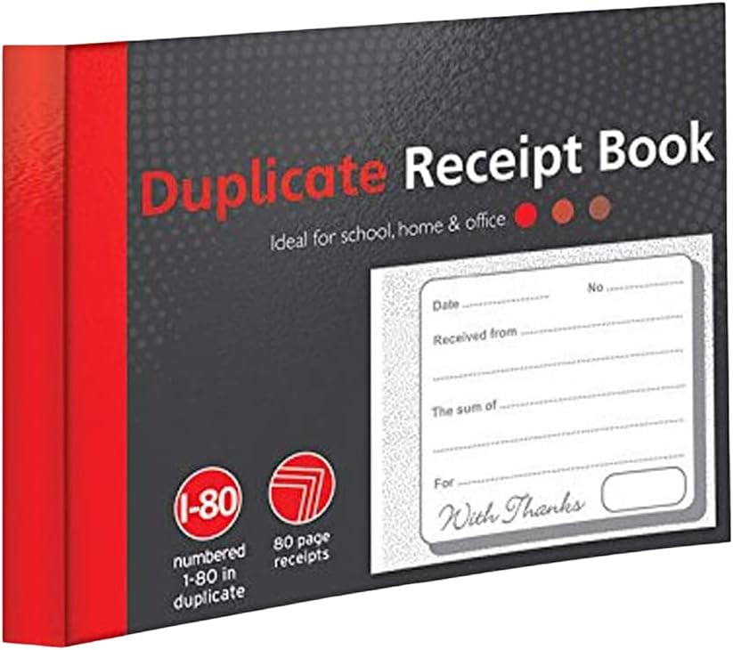 A* Duplicate Receipt Book 1-80 102 x 152mm
