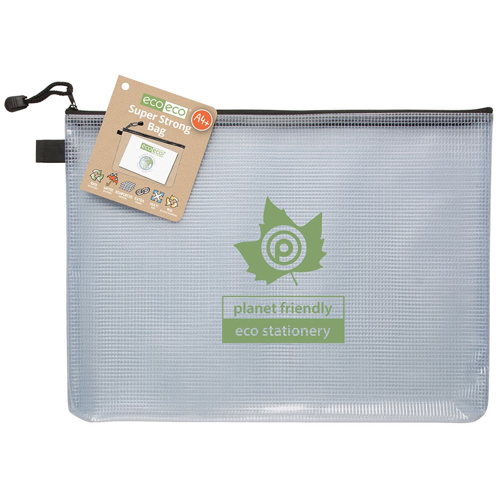 eco-eco A4+ 95% Recycled Super Strong Bag Clear