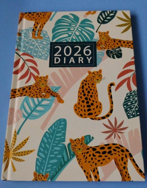 IG 2026 Diary A5 Hardback Week Day to Page Black, Navy & Burgundy