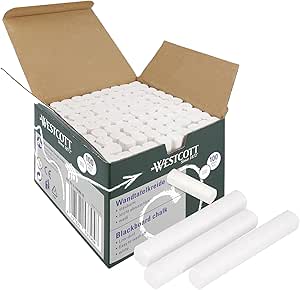 Kids Create Chalks with Wiper 1 Pack of 12 White 1 Pack of 12 Coloured Hanging