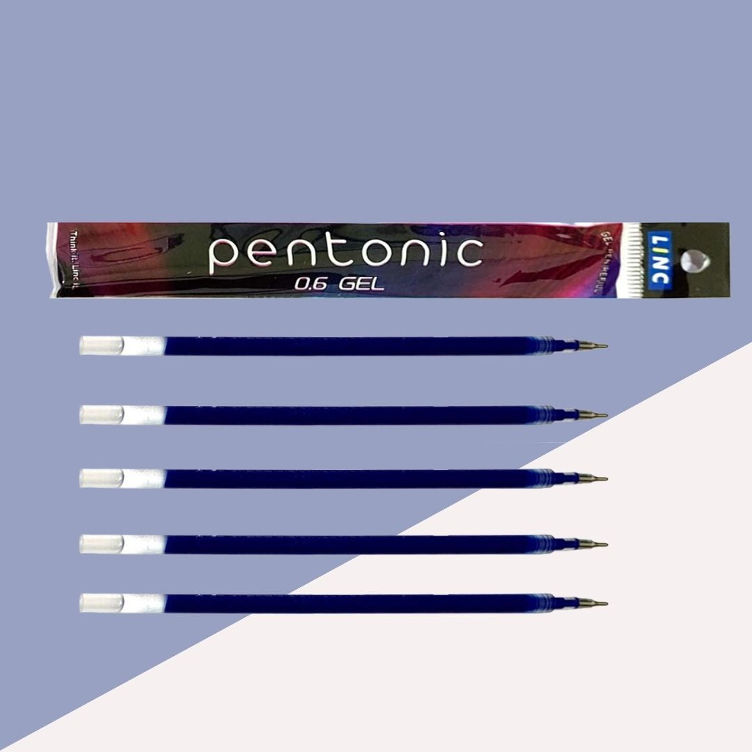 Linc Pentonic Gel Pen 0.6mm Blue Pack of 3