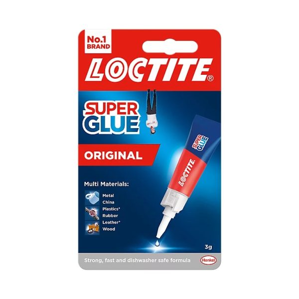 Loctite Super Glue Original 3g Tube + 50% Free Hanging