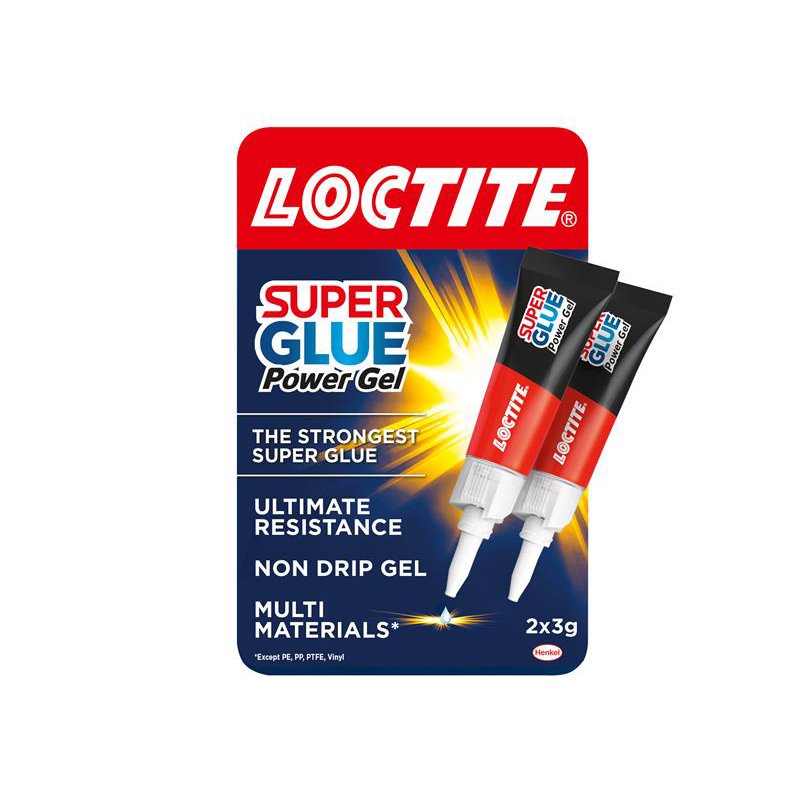 Loctite Super Glue Power Gel 3g Tube Hanging