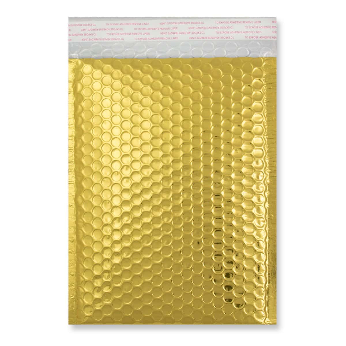Metallic Gloss Bubble Env Gold D/1 250 x 180mm