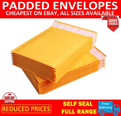 ParcelLite Paper Bubble Envelopes Gold E/2 220 x 265mm
