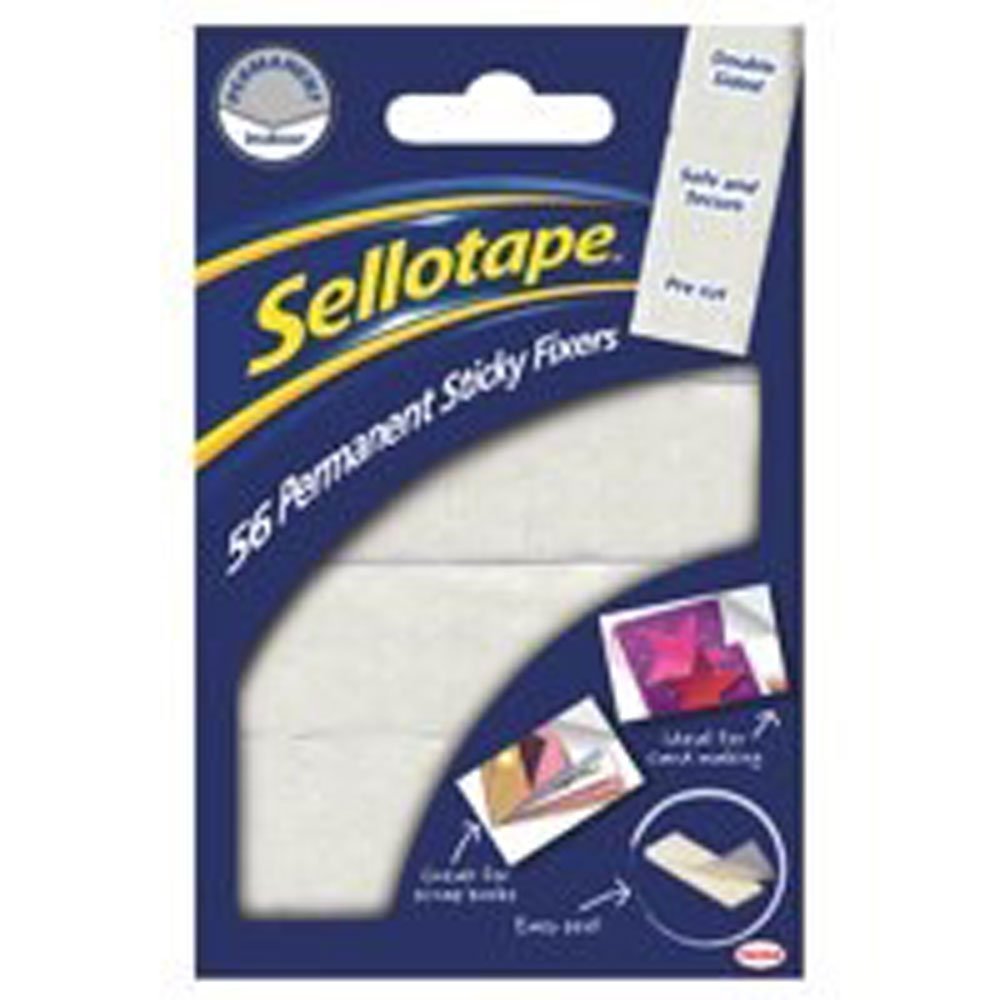 Sellotape Sticky Fixer Pads Pack of 56 Hanging