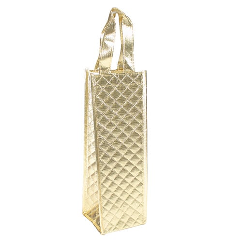 U. Embossed Metallic Gift Bag Assorted Colours Bottle 12 x 36 x 9cm