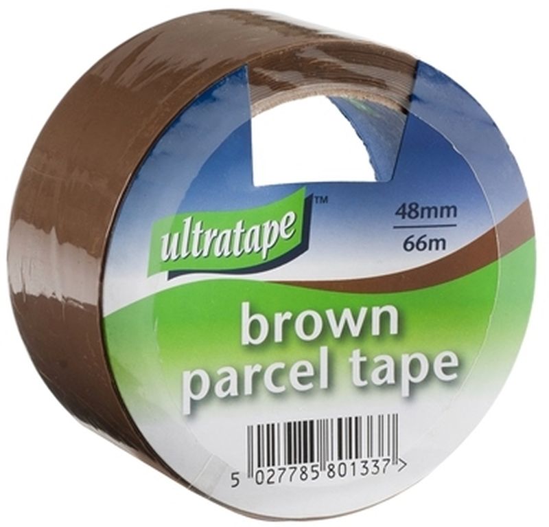 Ultratape Brown Packaging Tape Roll Ultra Core 48mm x 66m