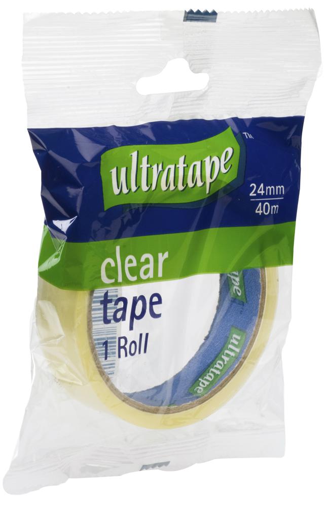 Ultratape Clear Tape Roll 24mm x 40m