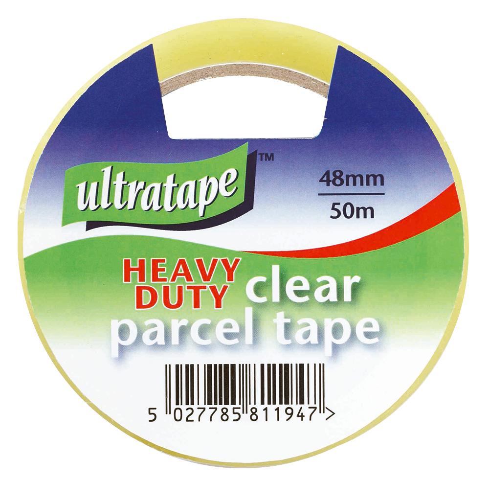 Ultratape Heavy Duty Clear Packaging Tape Roll 48mm x 50m