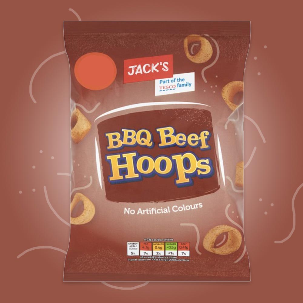 Jack's BBQ Beef Hoops 60g