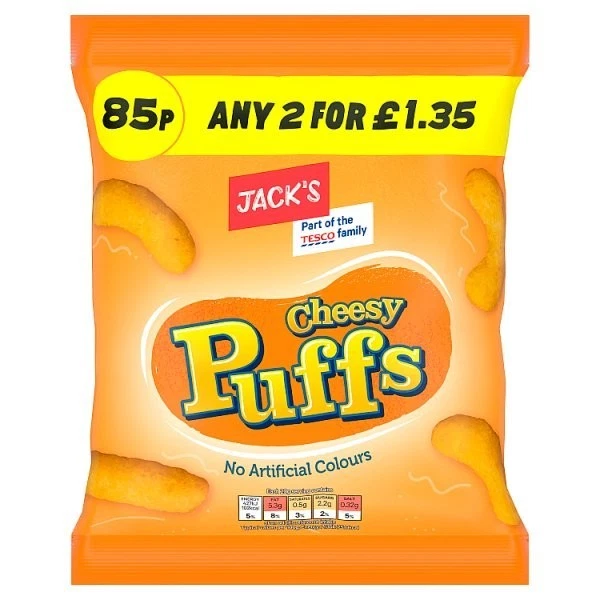 Jack's Cheesy Puffs 60g