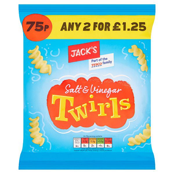 Jack's Salt & Vinegar Twirls 45g