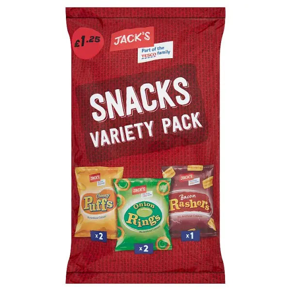 Jack's Snacks Variety Pack 5 x 16g