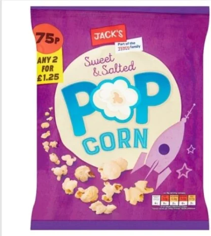 Jack's Sweet & Salted Popcorn 50g