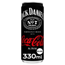 Jack Daniel's & Coca-Cola Pre-Mixed Can 330ml