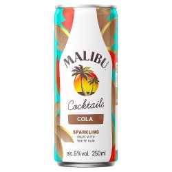 Malibu Coconut Rum & Cola Mixed Drink
