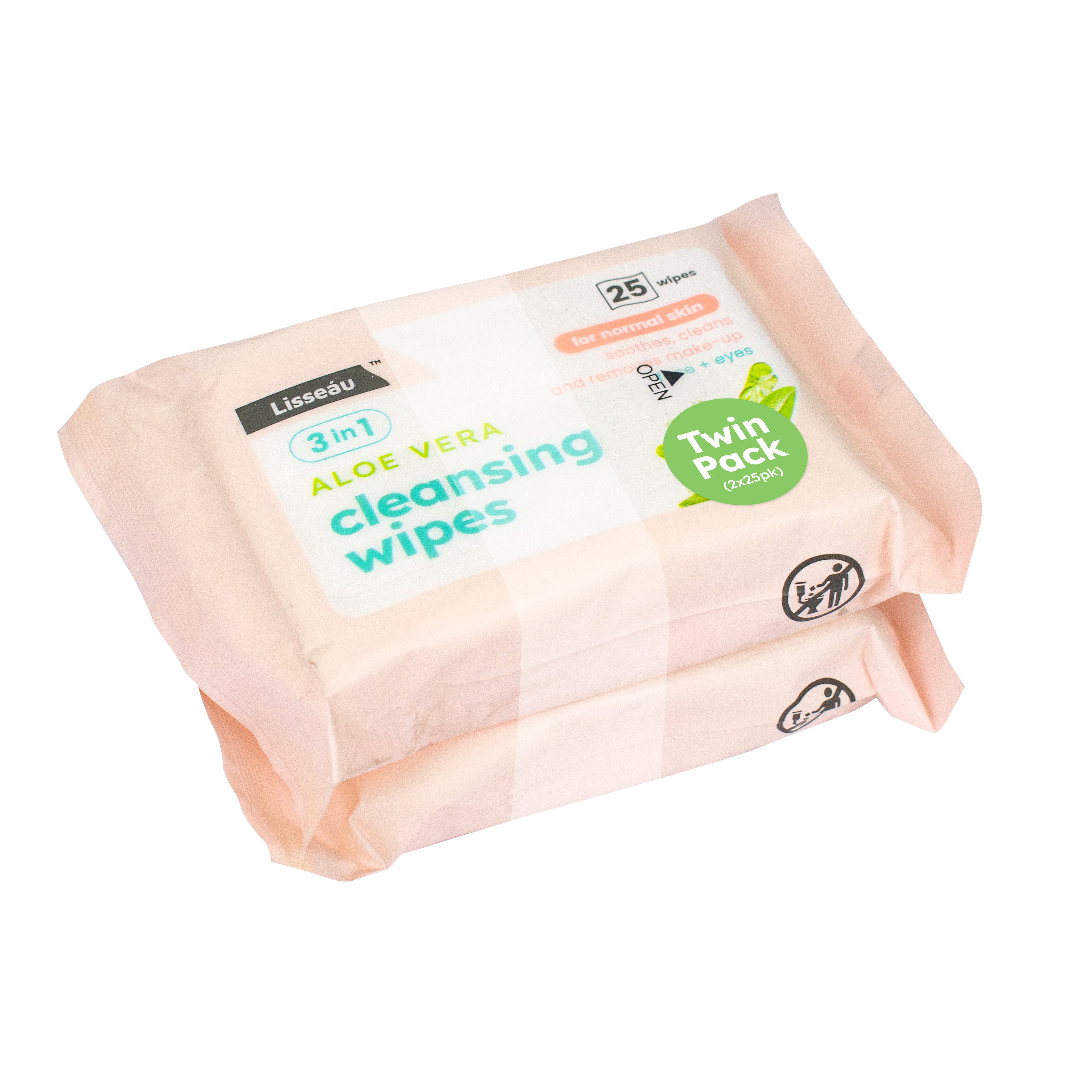Cleansing Wipes 25pk x2 Bundle
