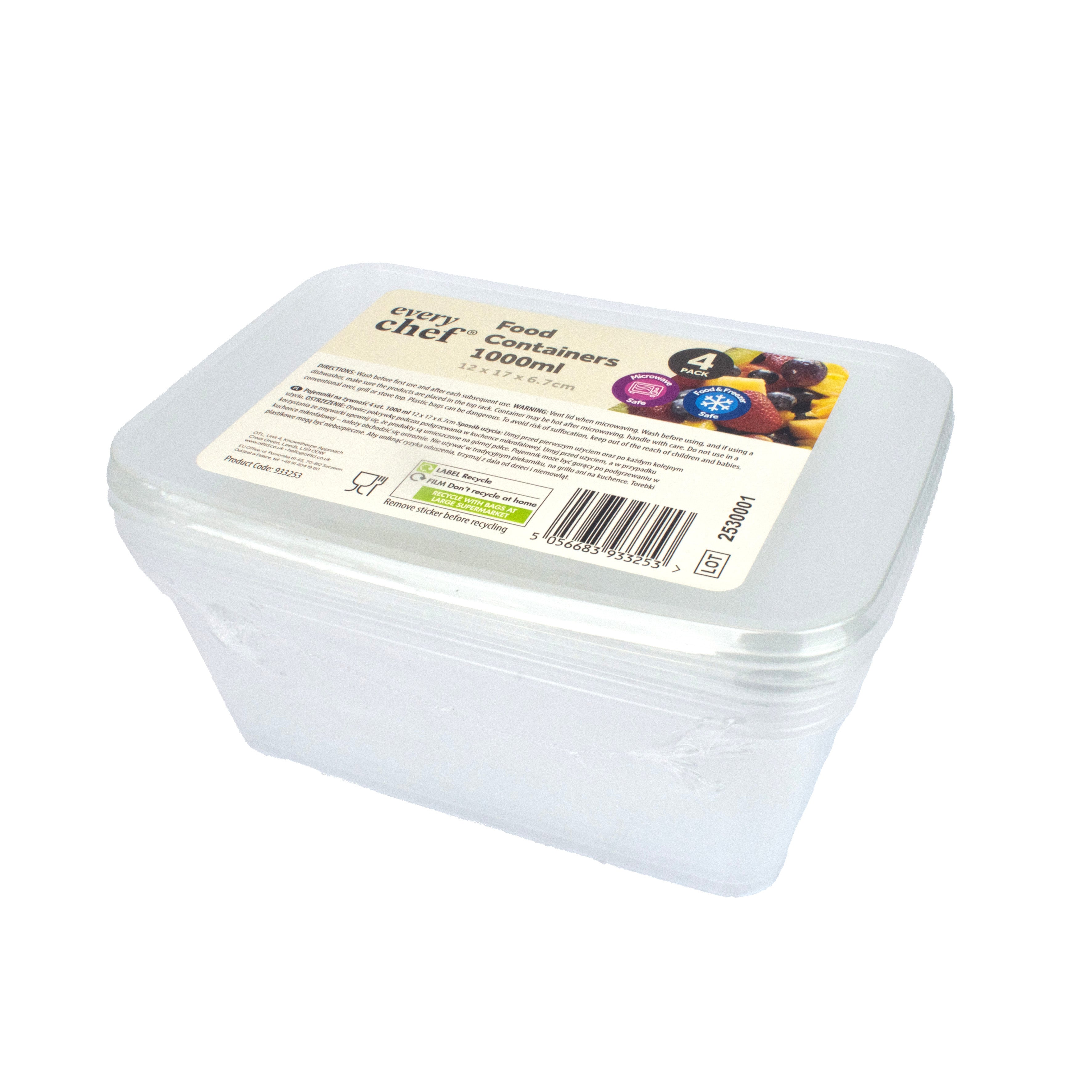 Food Containers 1000ml