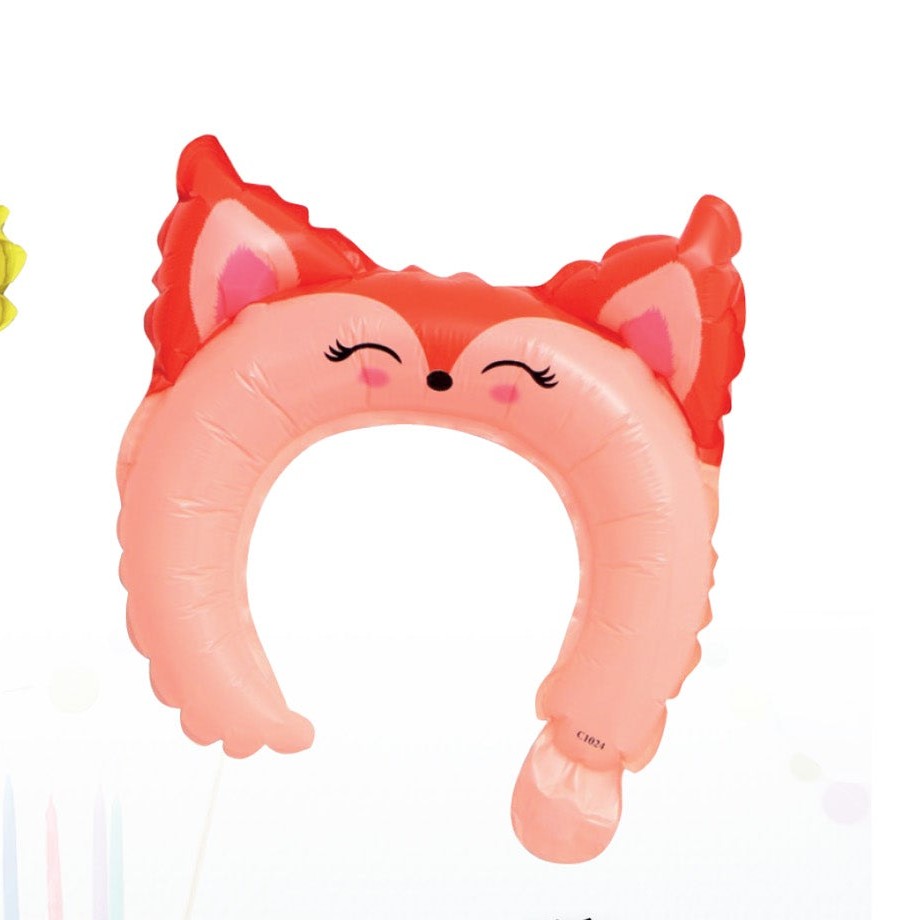 Jaunty Inflatable Animal Headband - Fox