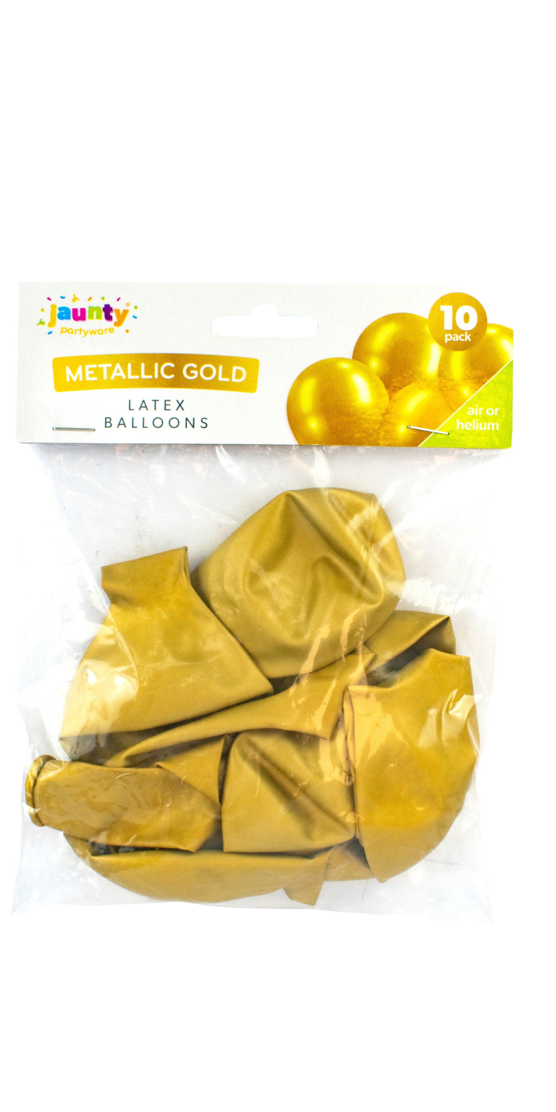 Jaunty 12" Latex Metallic Balloons 10pcs