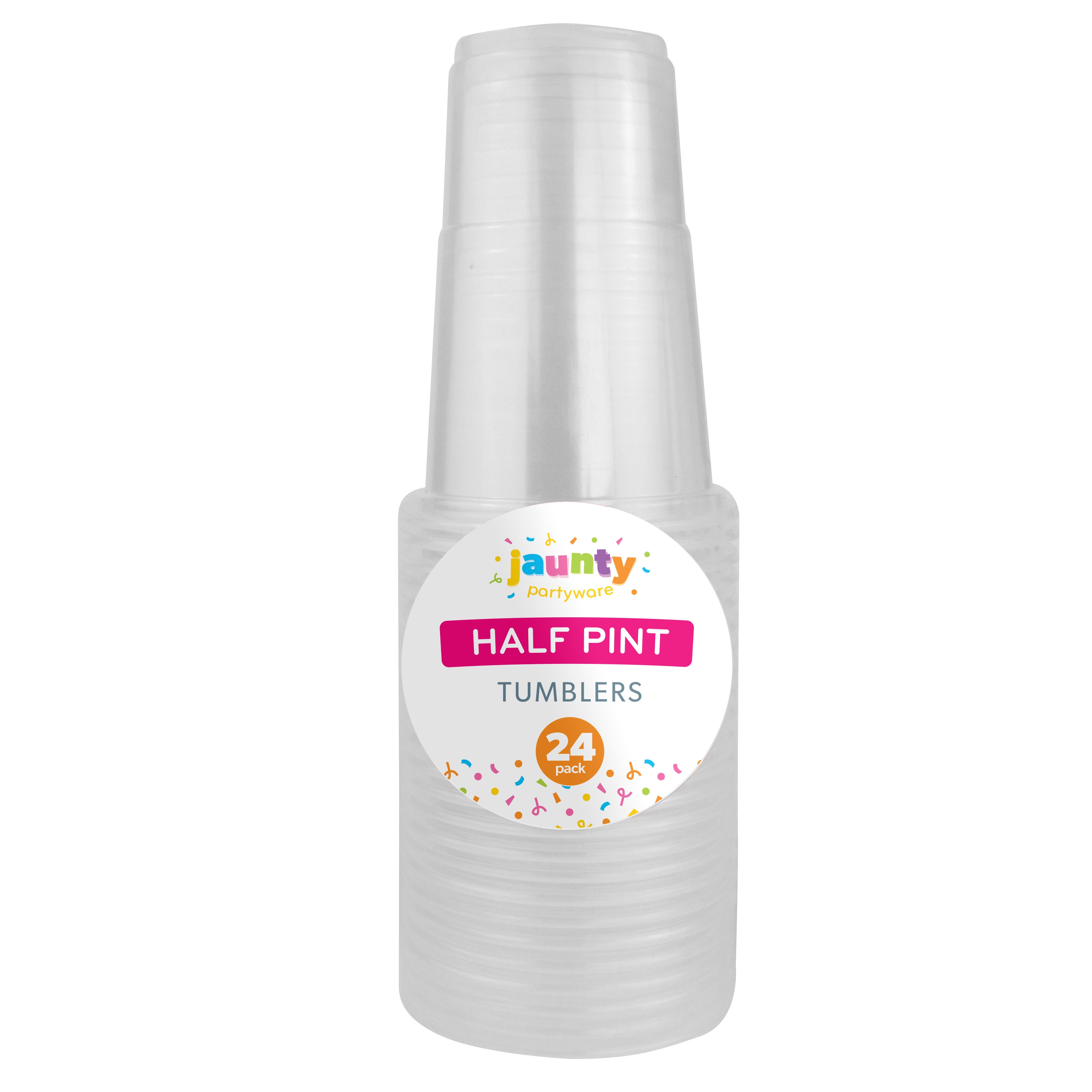 Jaunty Plastic Pint Tumblers