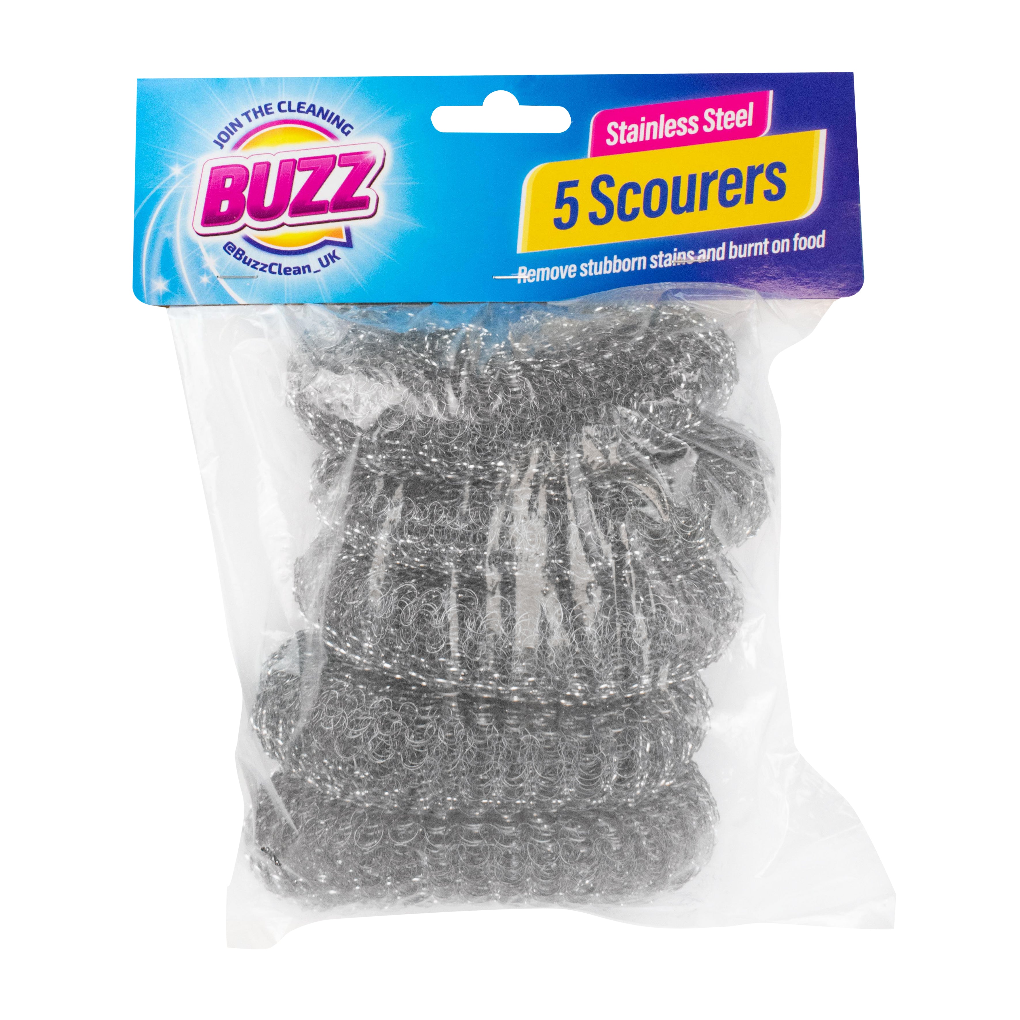 Stainless Steel Scourer Pads 5pk