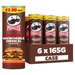 Pringles Burger King Bacon Double Cheese XL Sharing Crisps 6 x 165g