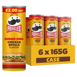 Pringles Burger King Chicken Royale Sharing Crisps 6 x 165g