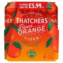 Thatchers Blood Orange Fruit Cider 4 x 440ml